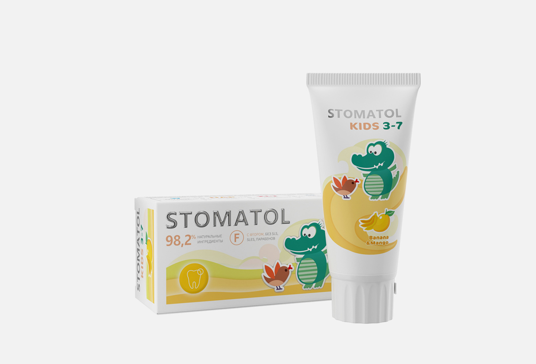 Профилактическая детская зубная паста STOMATOL Banana & mango 50 г