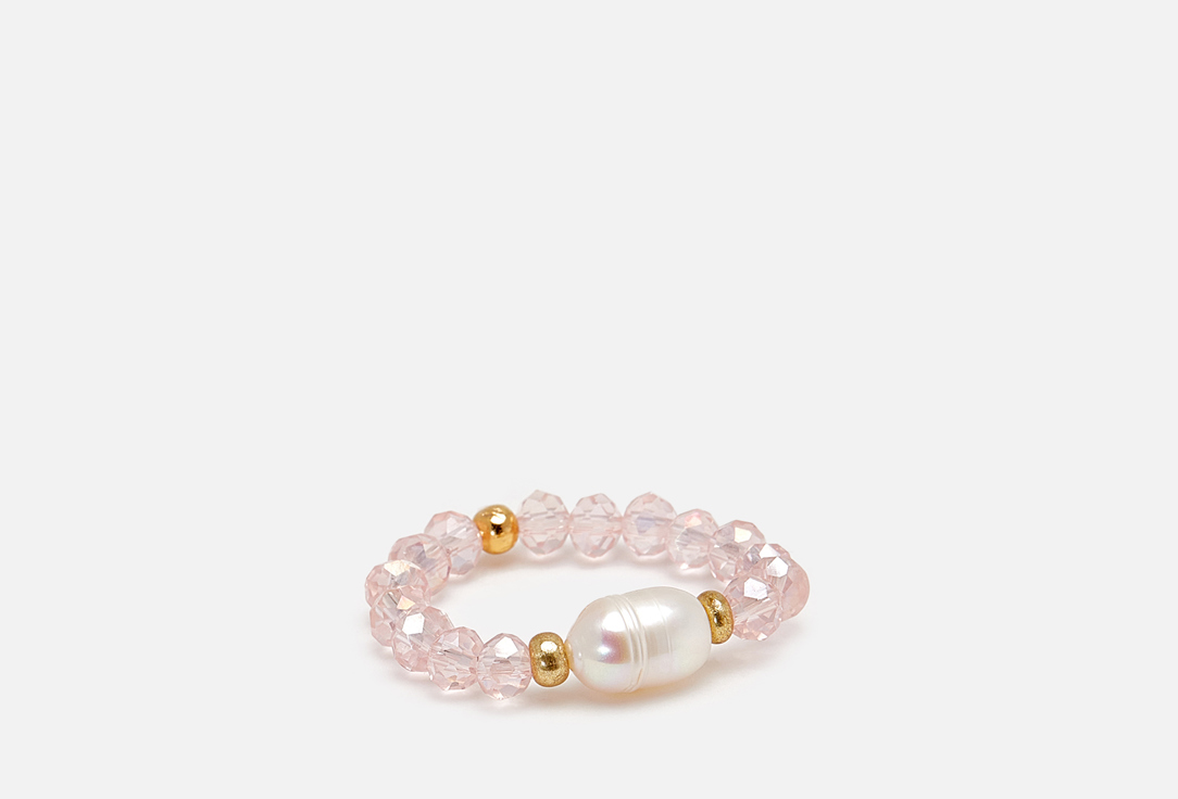 

Кольцо VELTOM, С жемчужиной розовое 1 шт