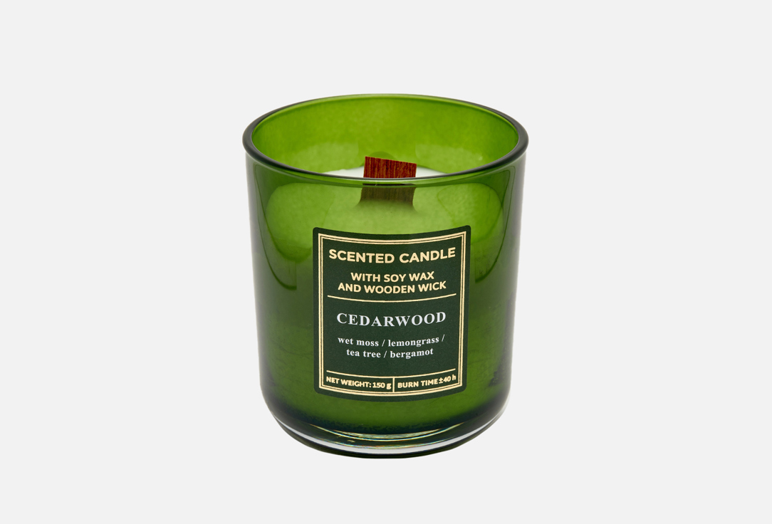 

Аромасвеча в стакане BARTEK, Белый, Wood 150 г