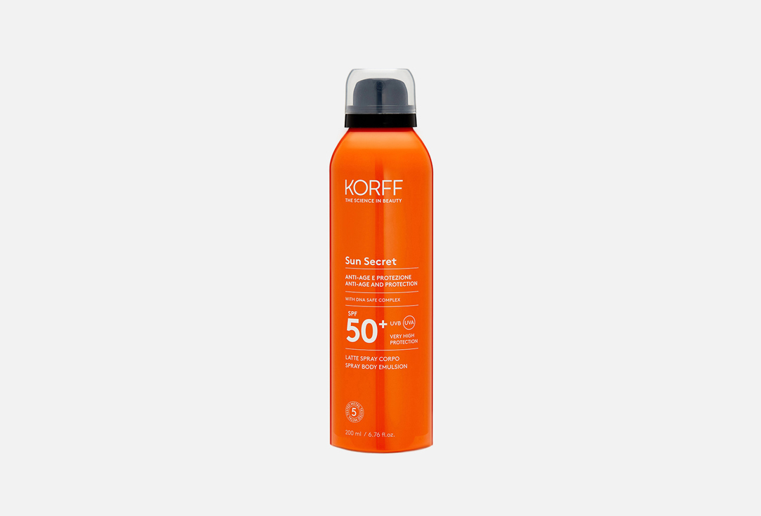 солнцезащитный спрей для тела sunscreen spray lotion spf 50 Солнцезащитный спрей для тела SPF 50+ KORFF Sun Secret 200 мл