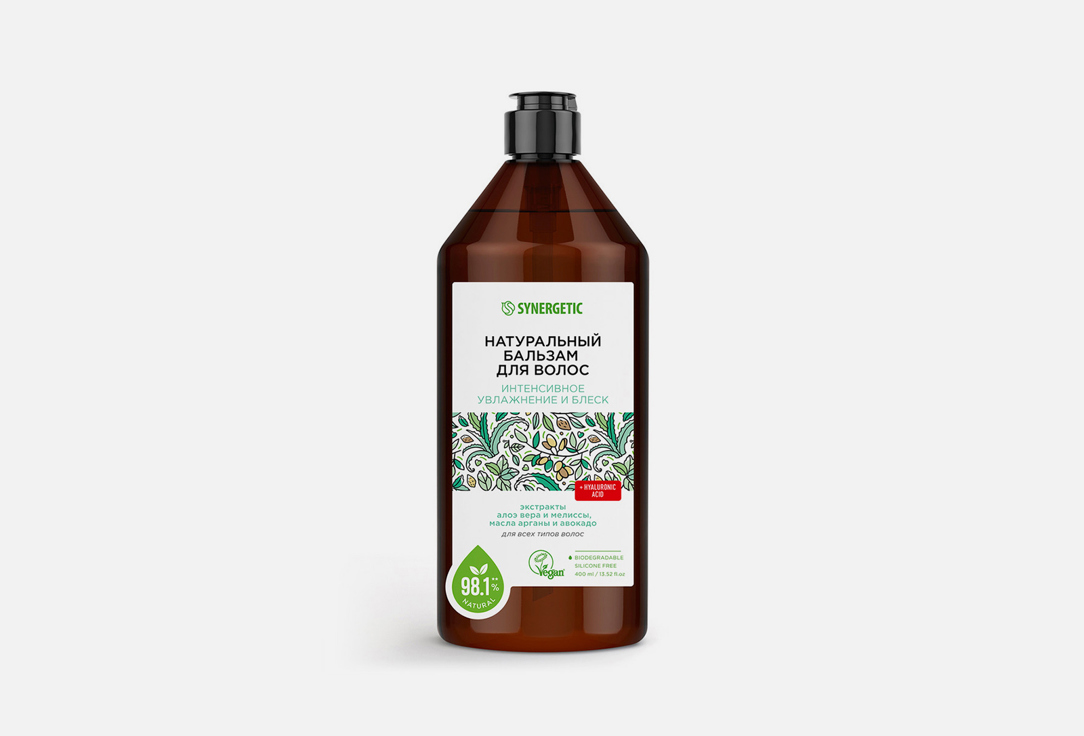 Изображение товара Бальзам для волос Synergetic Интенсивное увлажнение и блеск