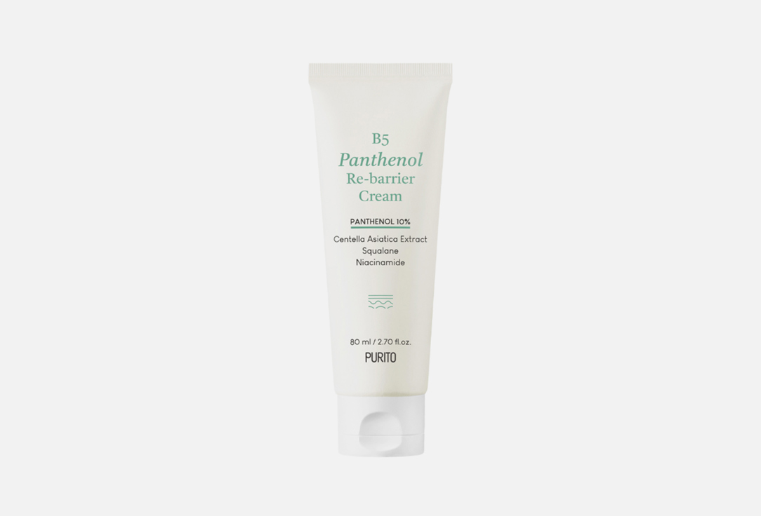 Восстанавливающий крем PURITO B5 Panthenol Re-barrier Cream 80 мл крем для лица рук и тела с пантенолом 80мл