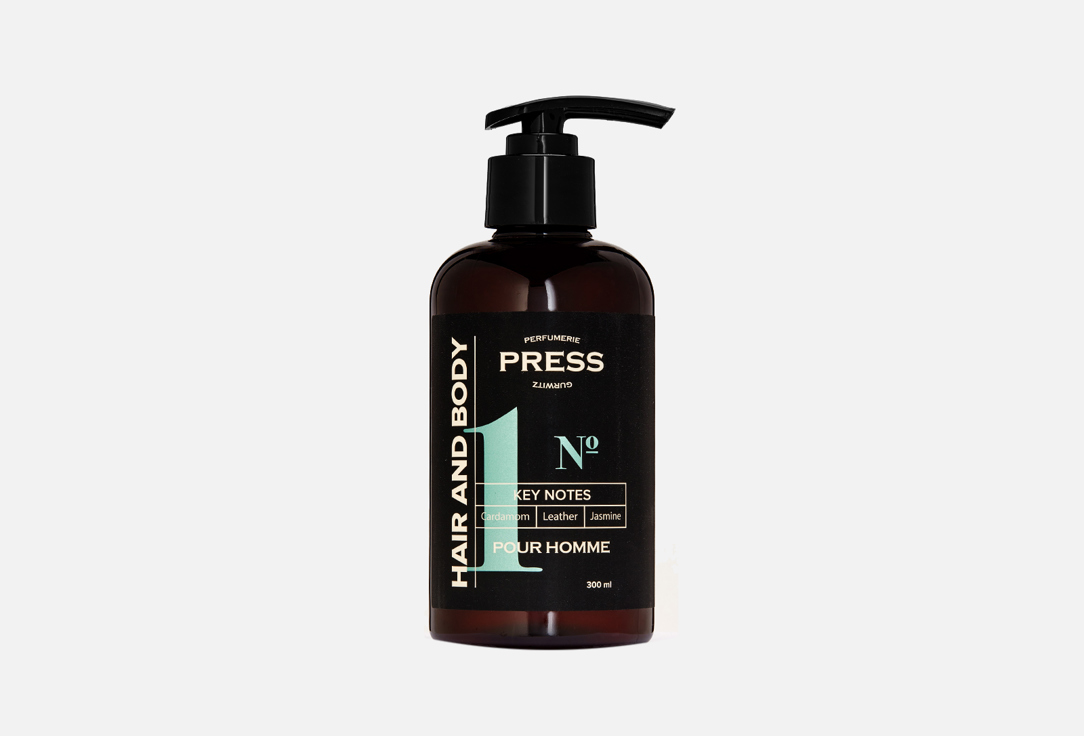 шампунь-гель 2в1 PRESS GURWITZ PERFUMERIE №1 Cardamon, Leather, Jasmine 300 мл