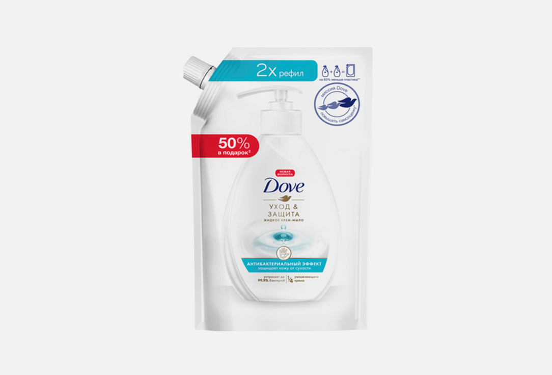 Рефилл жидкого мыла для рук Dove Антибактериальный эффект 