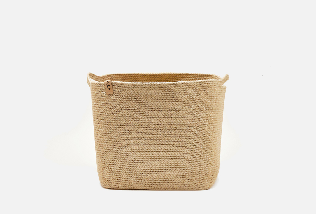 Изображение товара средняя бельевая корзина с ручками AVIETA HOME бежевый
