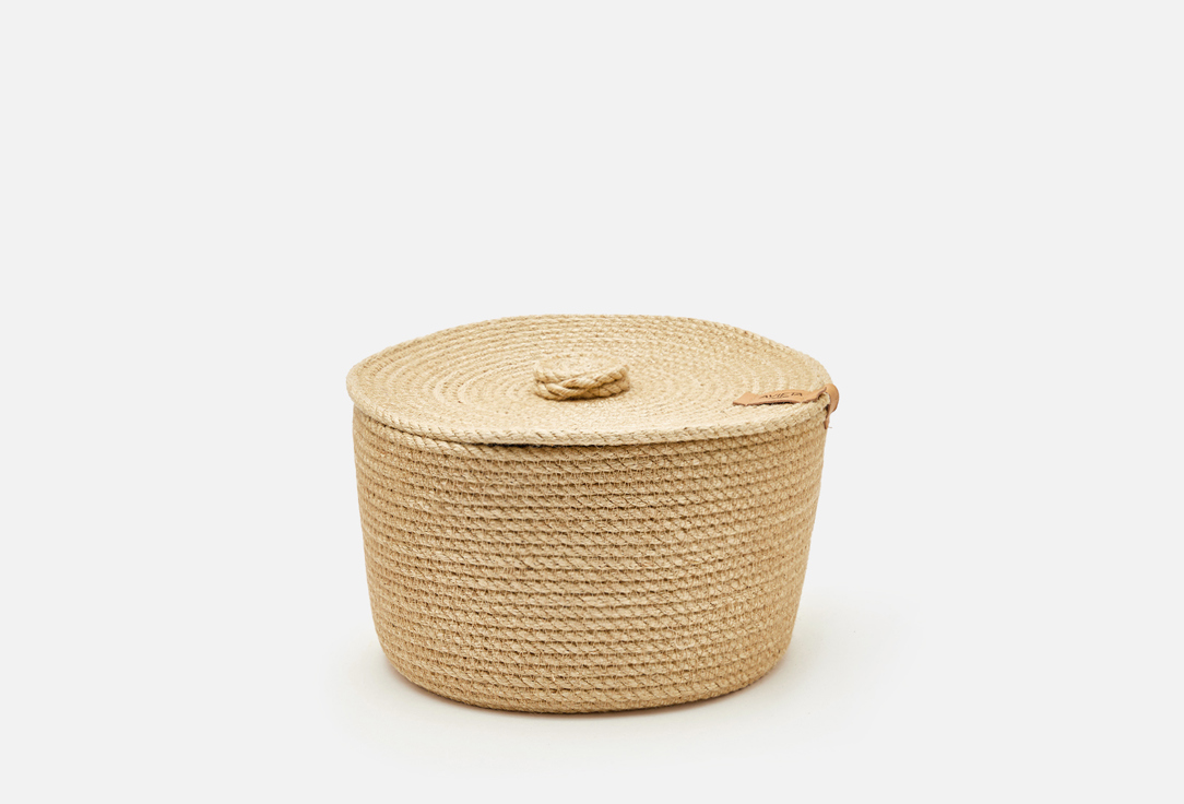 

Корзинка с крышкой и ручкой AVIETA HOME, Бежевый, Бежевый 1 шт