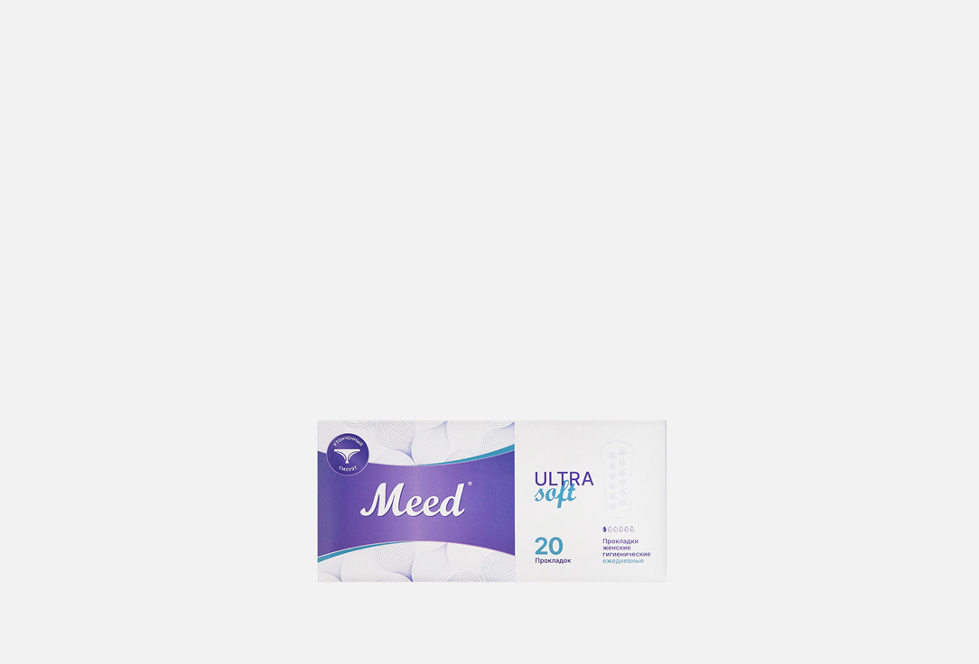 Ежедневные прокладки MEED Ultra Soft 20 шт прокладки женские meed ежедневные ультратонкие усеченные топ драй 20 шт 4 шт
