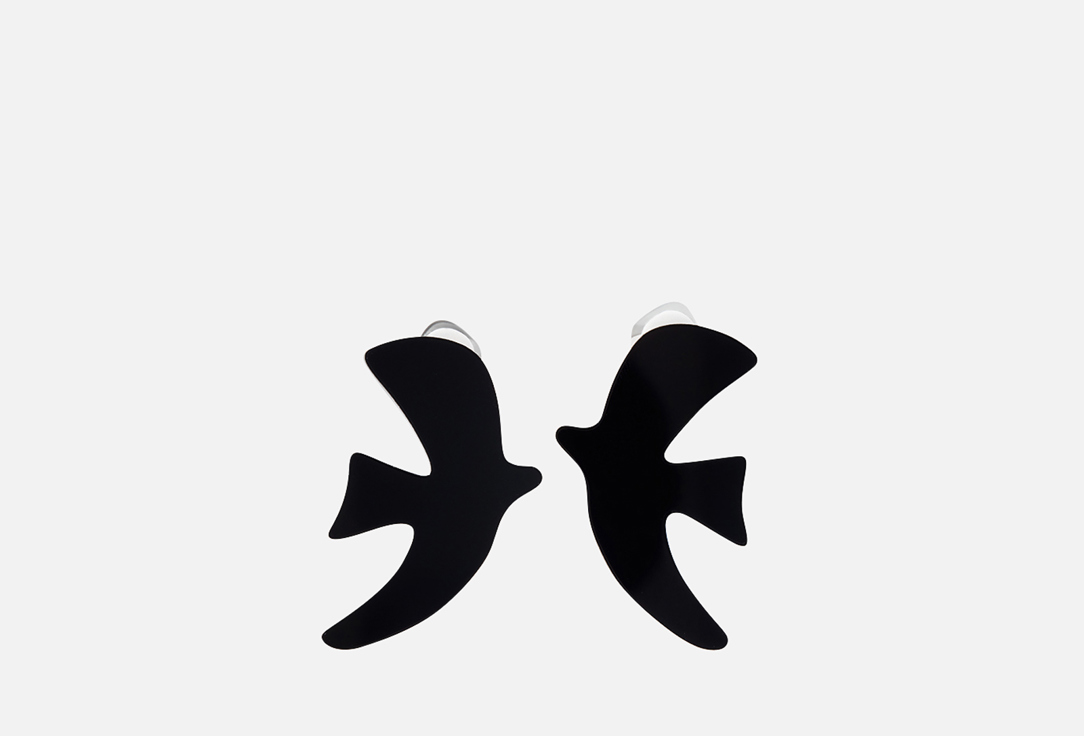

Клипсы 11YOU, Minimalism черные Птички 2 шт