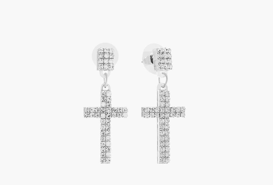 

Серьги 11YOU, Crystal Крестики зеркальные 2 шт