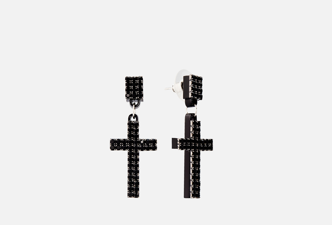 Изображение товара Серьги 11YOU Crystal Крестики черные