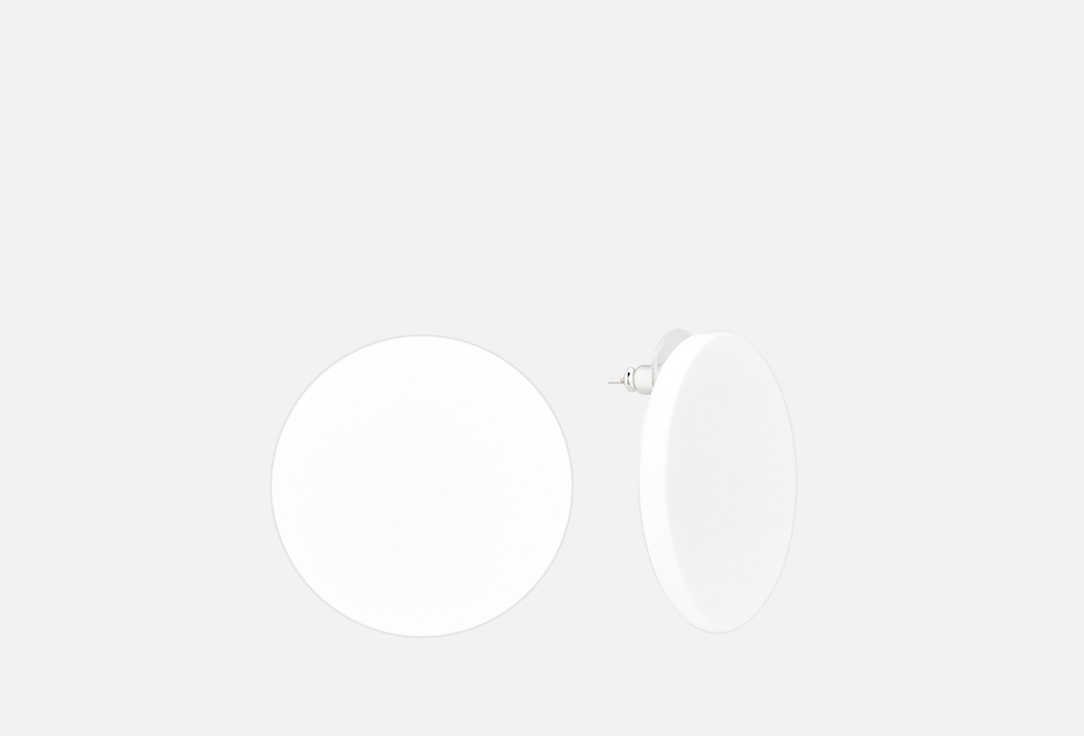 

Серьги 11YOU, Minimalism Circle белые 2 шт