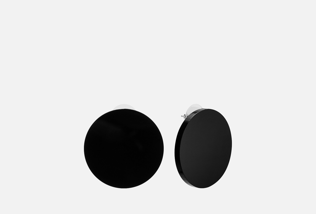 Серьги 11YOU Minimalism Circle черные 2 шт серьги 11you minimalism черные зигзаги