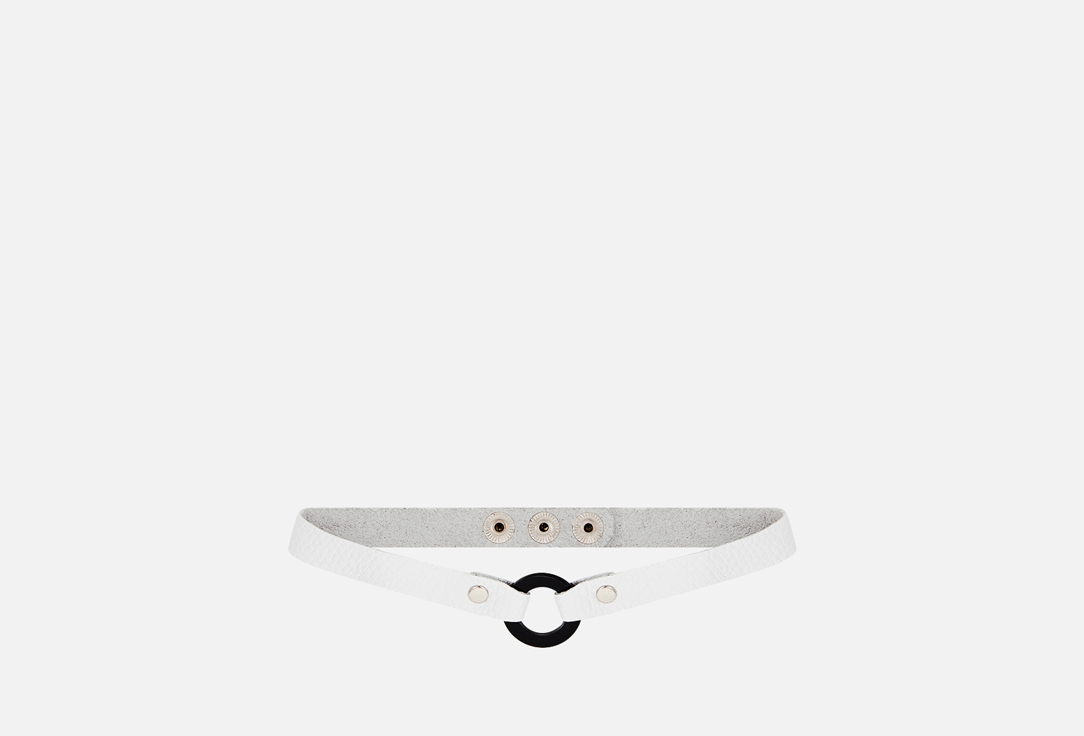 Изображение товара Чокер-Браслет Белый 11YOU с кольцом из органического стекла