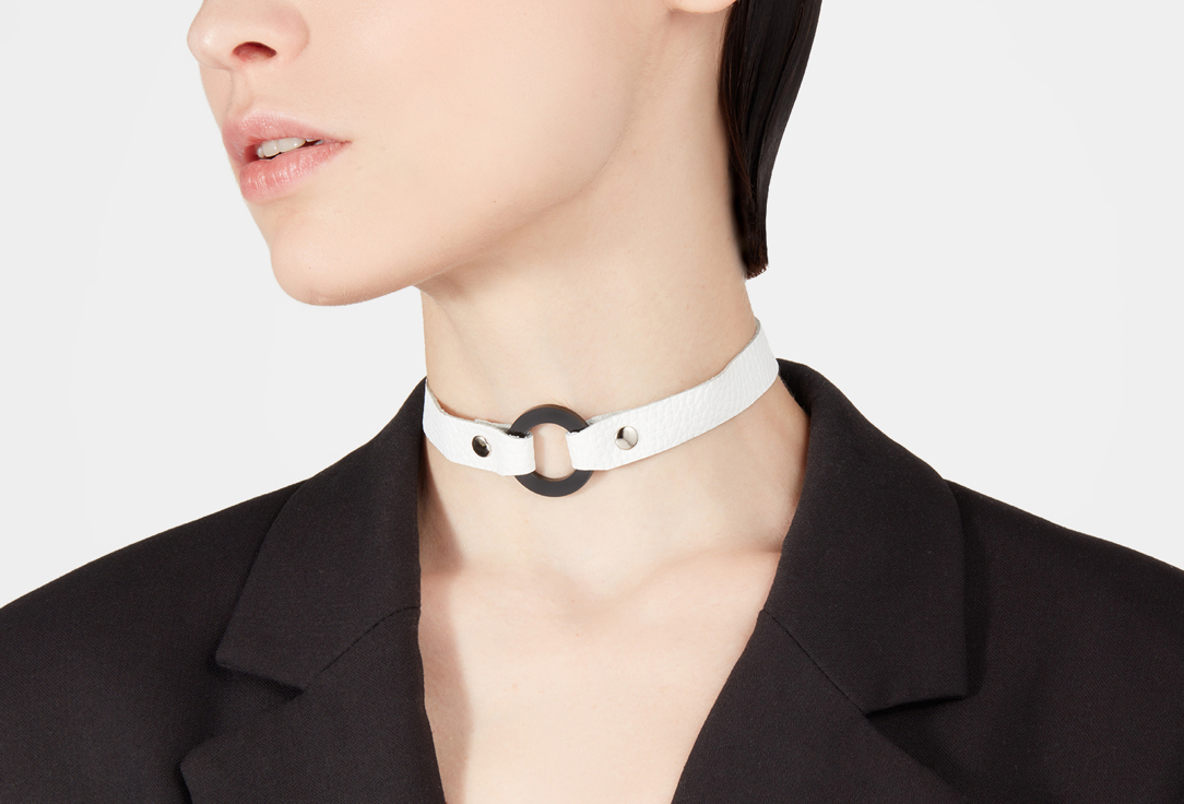 

Чокер-Браслет Черный 11YOU, С кольцом из органического стекла 40 мл