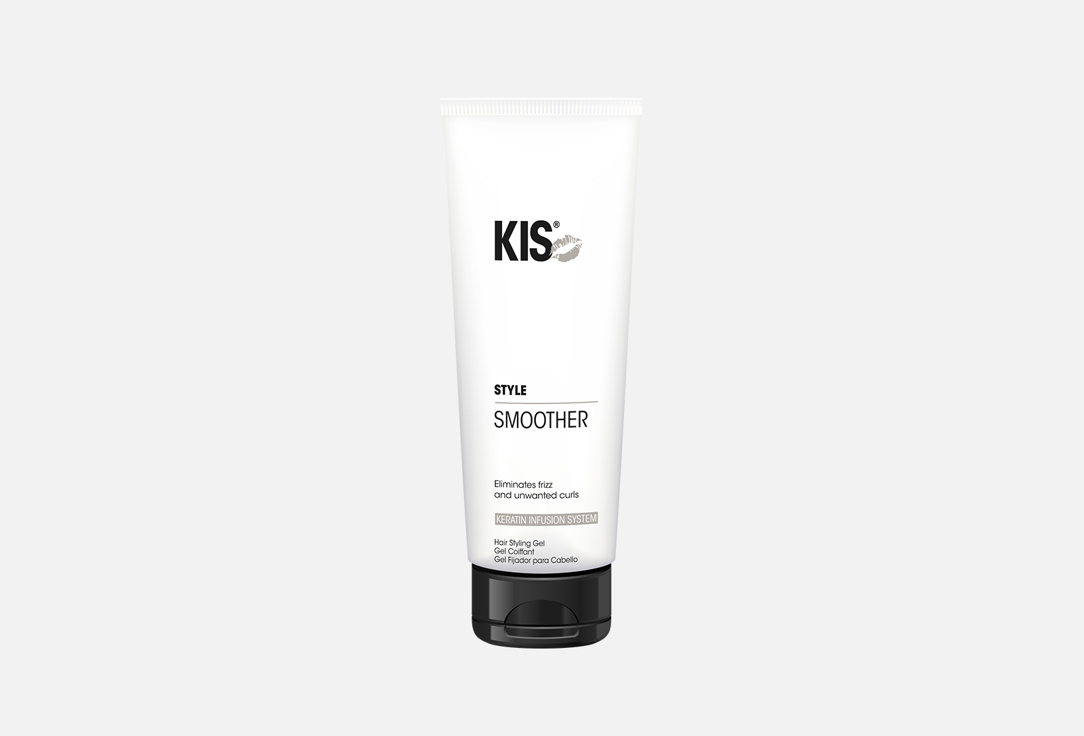 гель для временного выпрямления волос KIS Smoother 200 мл укладка и стайлинг kis кератиновый блеск гель бальзам smoother