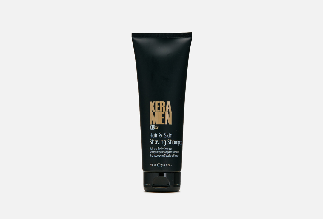 Изображение товара шампунь для волос 3 в 1 Kis KeraMen Hair & Skin Shaving Shampoo