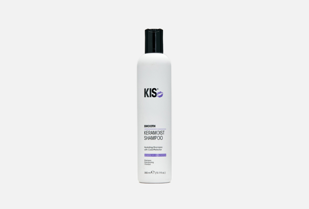Изображение товара Профессиональный увлажняющий шампунь KIS KeraMoist Shampoo 300 мл для сухих окрашенных и поврежденн