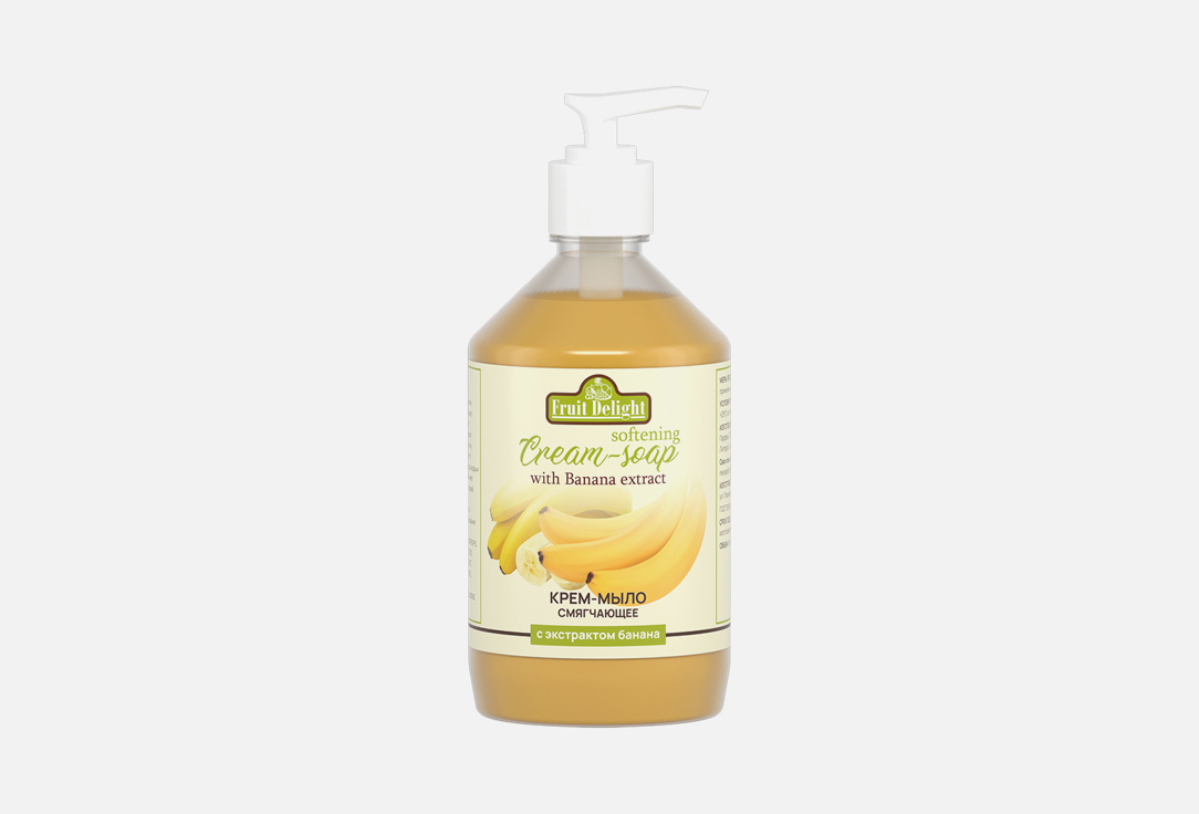 Крем-мыло для рук FRUIT DELIGHT С экстрактом банана 500 мл мыло для кухни fruit delight лимон 1 л