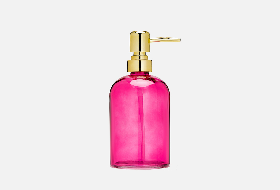 цена Дозатор для жидкого мыла MOROSHKA Bright Colors, розовый 500 мл
