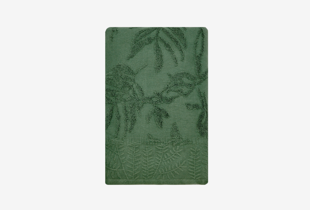 цена Полотенце MOROSHKA Fleur зеленое 70х140 1 шт