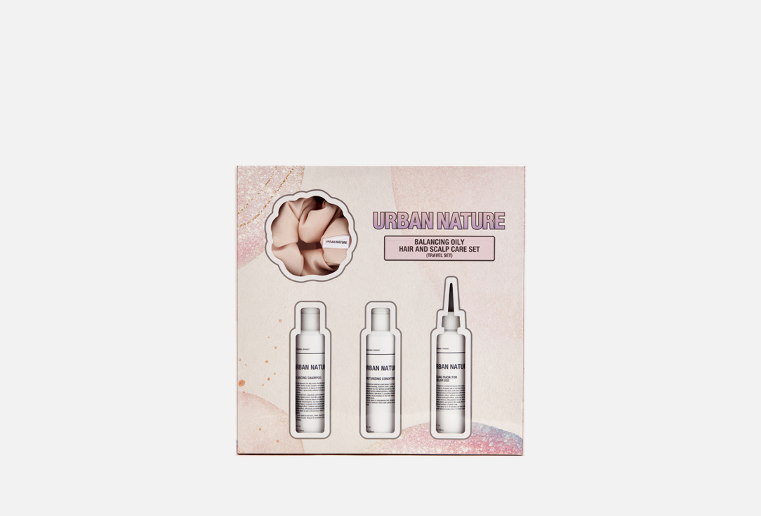 Изображение товара Набор для ухода за волосами и жирной кожей головы URBAN NATURE Balancing Travel