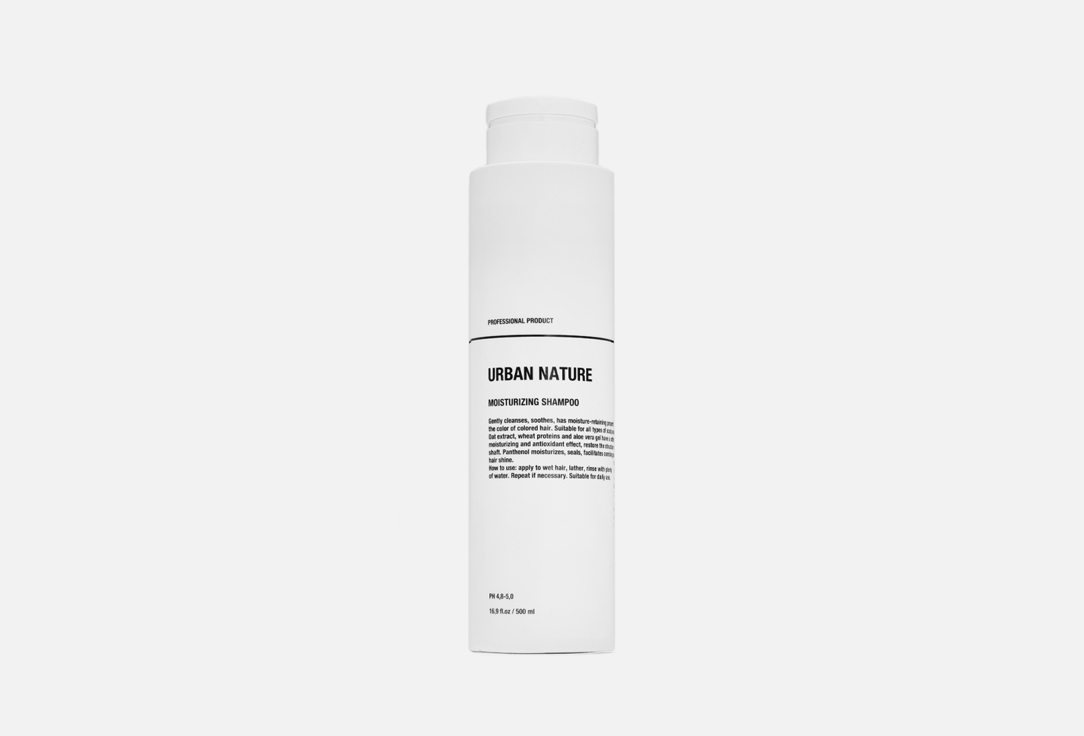 Увлажняющий шампунь для волос URBAN NATURE MOISTURIZING SHAMPOO 