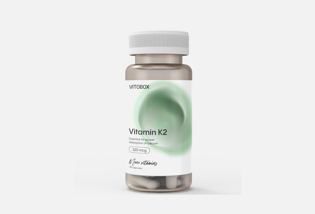 Биологически активная добавка VITOBOX Vitamin K2 30 шт биологически активная добавка vitobox calcium 30 шт