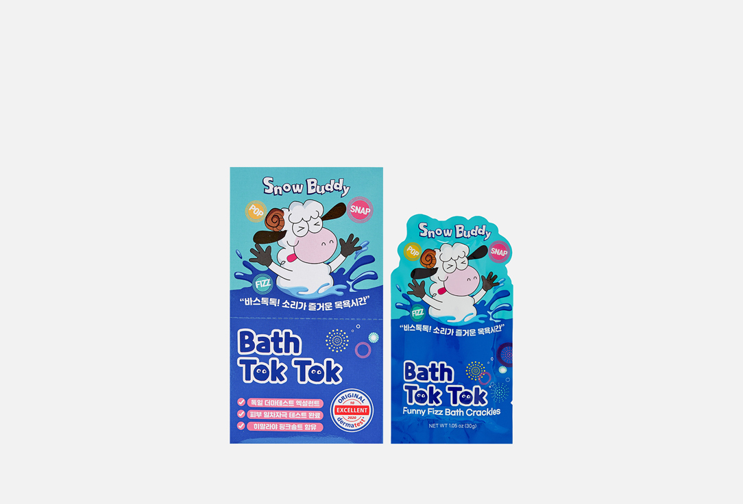 цена Соль для ванны SNOW BUDDY Bath Tok Tok Blue 10 шт