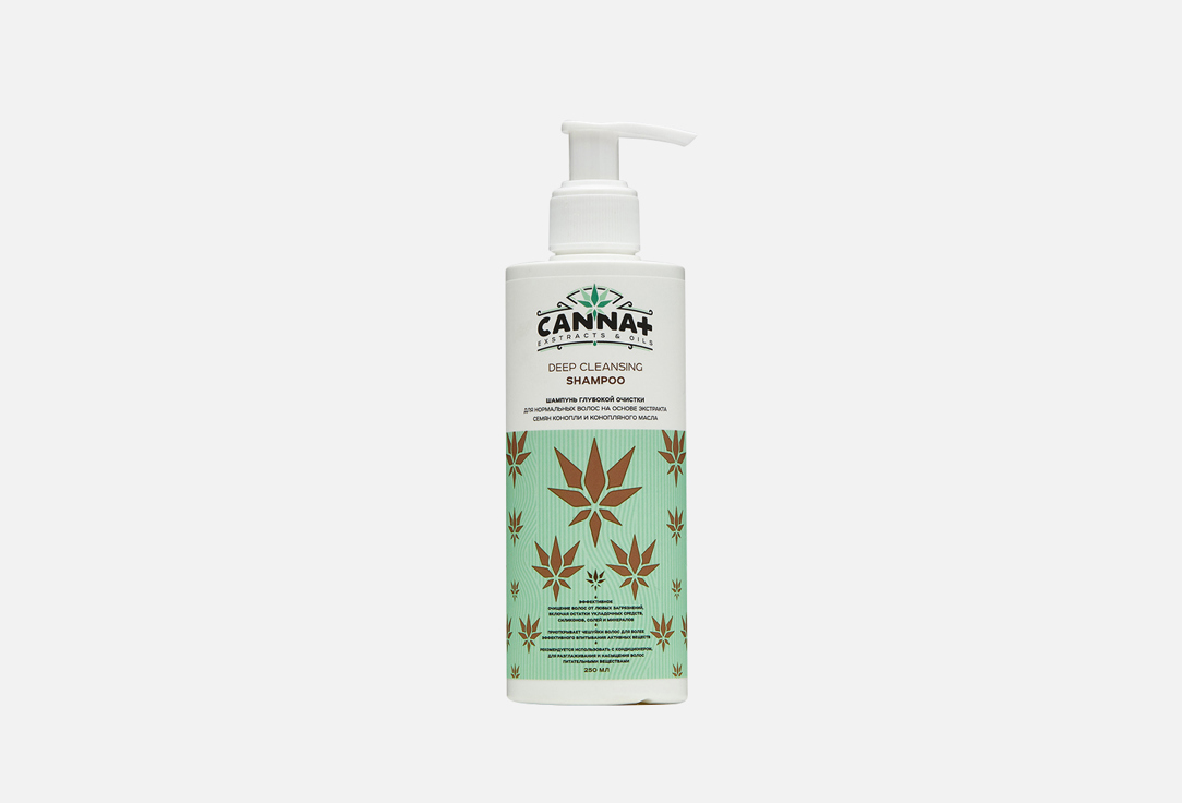 

Шампунь глубокой очистки волос CANNA+, Deep Cleansing Shampoo 250 мл