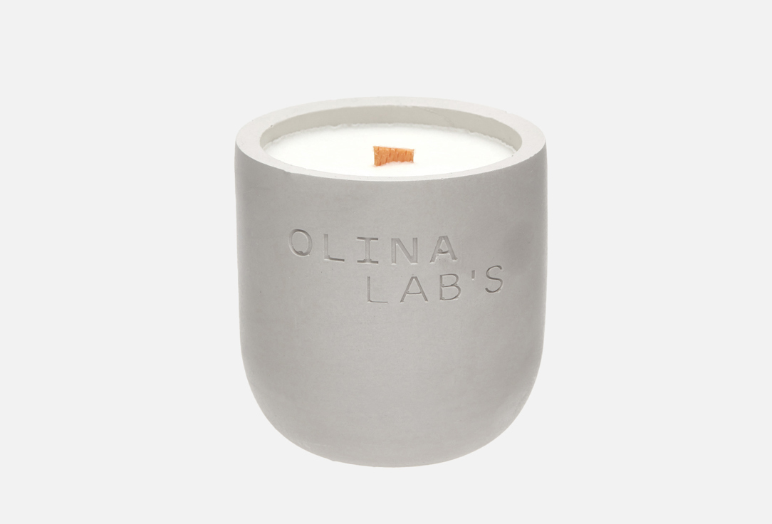 Изображение товара Свеча ароматическая в бетонном стакане OLINALAB'S Oud wood
