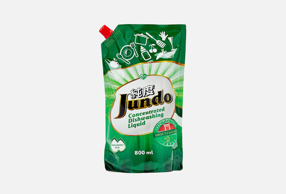 Гель для мытья посуды  Jundo Green tea with Mint 
