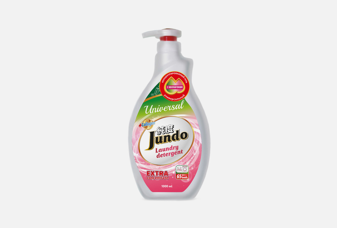 чистящий гель jundo pets cleanser для уборки за домашними животными 1 л Гель для стирки JUNDO Universal 1000 мл