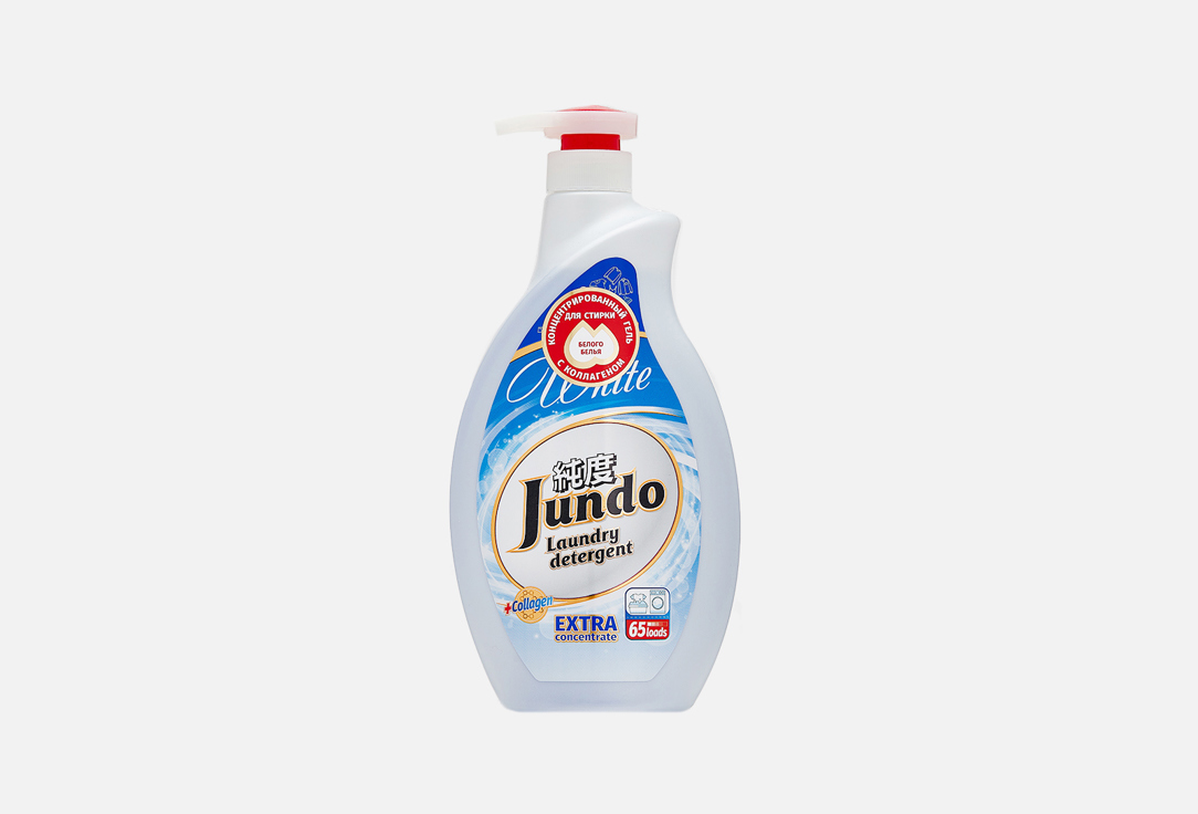 чистящий гель jundo pets cleanser для уборки за домашними животными 1 л Гель для стирки JUNDO Для белого белья 1000 мл