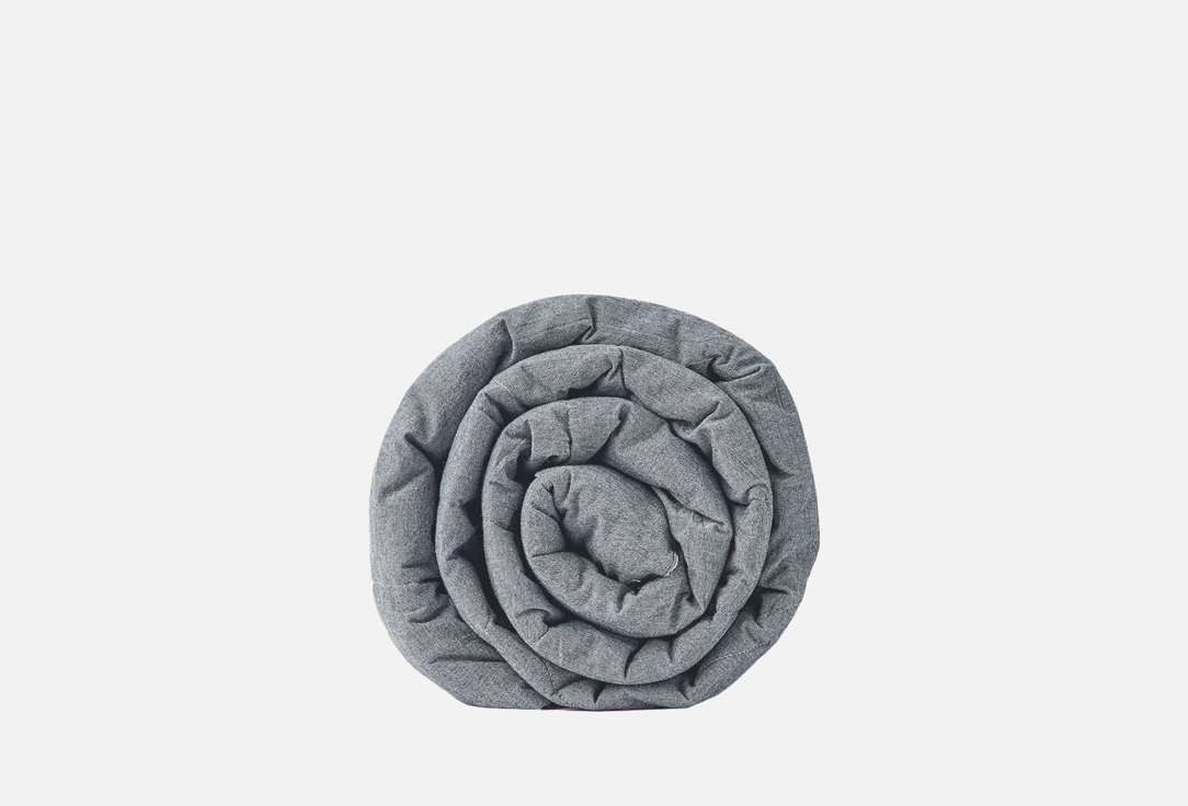 Одеяло MORФEUS YURA, бежево-серый, евро цена и фото