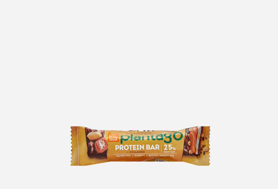 Протеиновый батончик PLANTAGO Арахис-Солёная карамель 1 шт батончик шоколадный пикник арахис 38 г