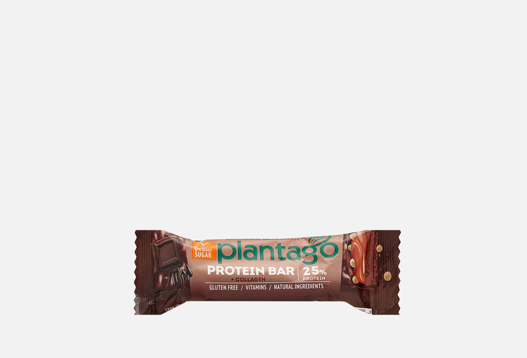 Протеиновый батончик PLANTAGO Двойной шоколад 1 шт протеиновый батончик plantago двойной шоколад 40 шт
