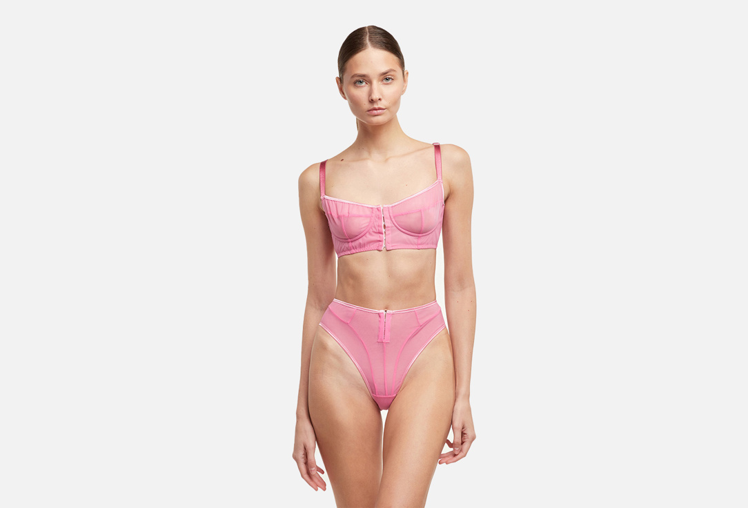 Изображение товара Высокие женские трусы MSH Underline с застежкой спереди, розовые