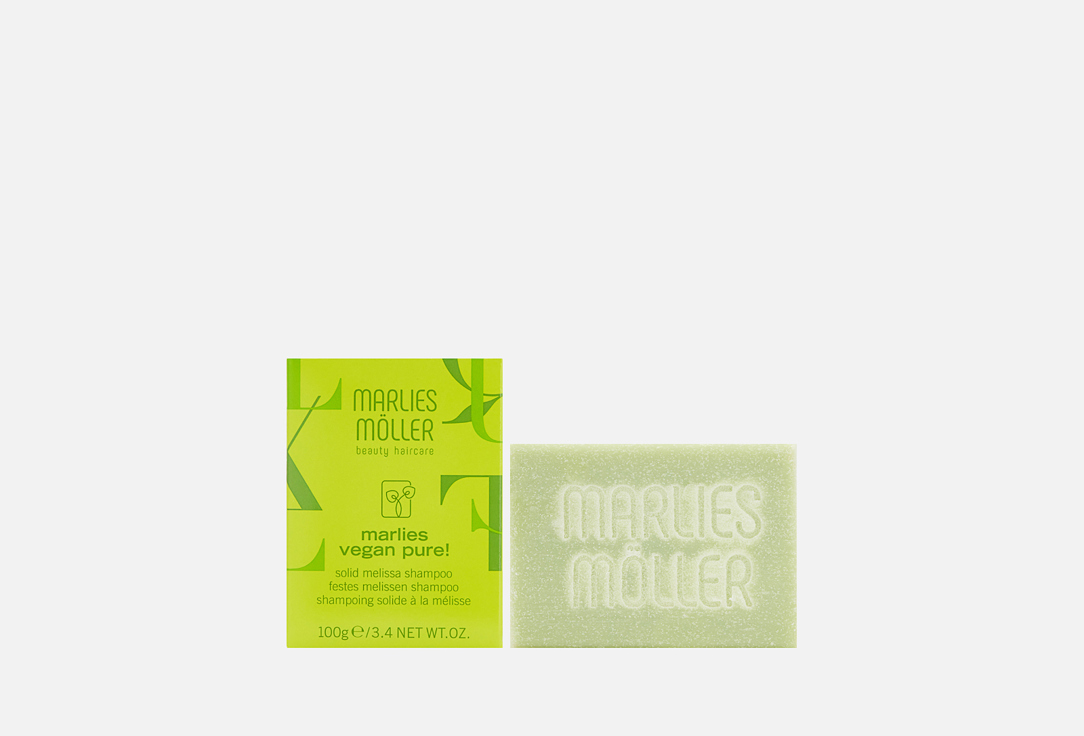 Твердый шампунь для волос и кожи головы MARLIES MOLLER Vegan Pure с экстрактом мелиссы  100 мл