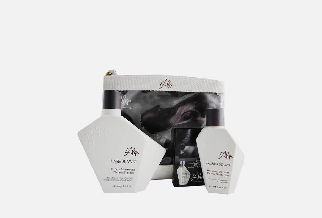 цена Подарочный набор по уходу за волосами L'ALGA SEAWATER Beauty Bag 1 шт