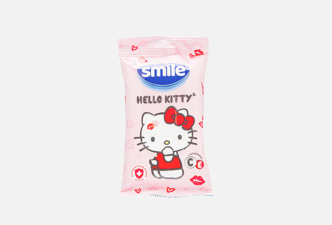 Влажные салфетки SMILE Hello Kitty 1 шт