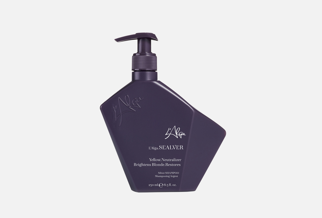 Шампунь для нейтрализации желтизны L'ALGA SEALVER Silver SHAMPOO 250 мл l alga sealver silver shampoo шампунь для нейтрализации желтизны