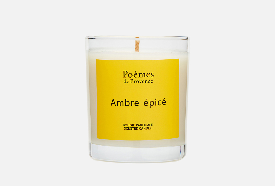 

Ароматическая свеча POÈMES DE PROVENCE, Белый, AMBRE EPICE 140 г