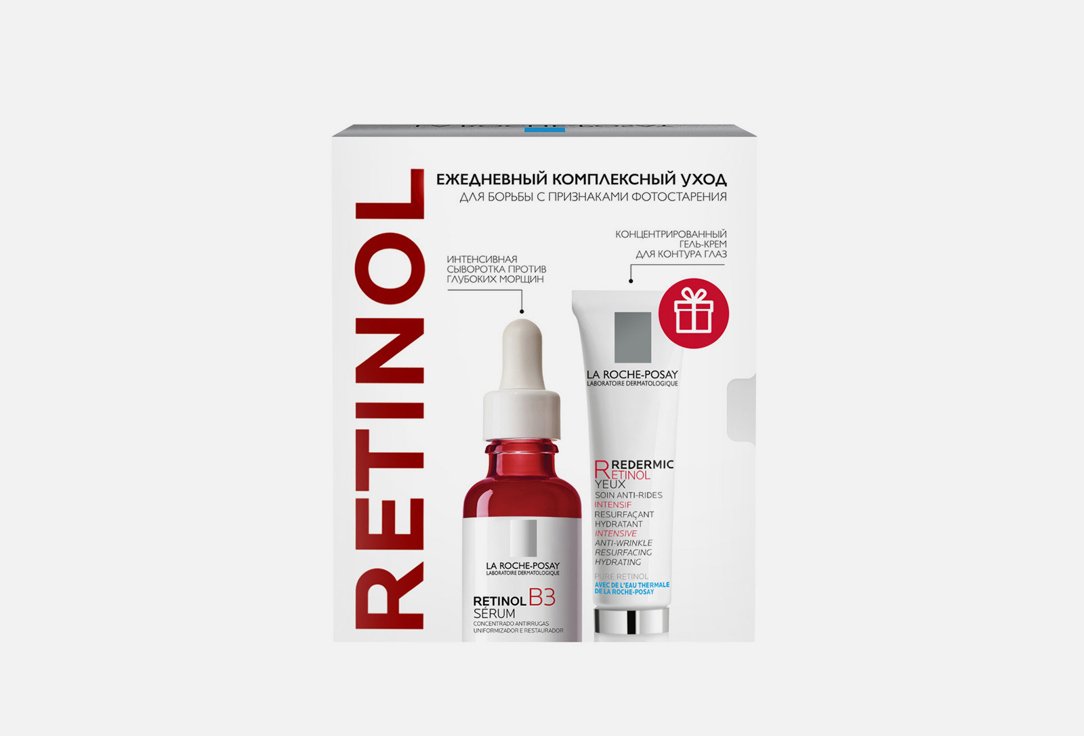 

Набор для ежедневного комплексного ухода для борьбы с признаками фотостарения LA ROCHE-POSAY, RETINOL 2 шт