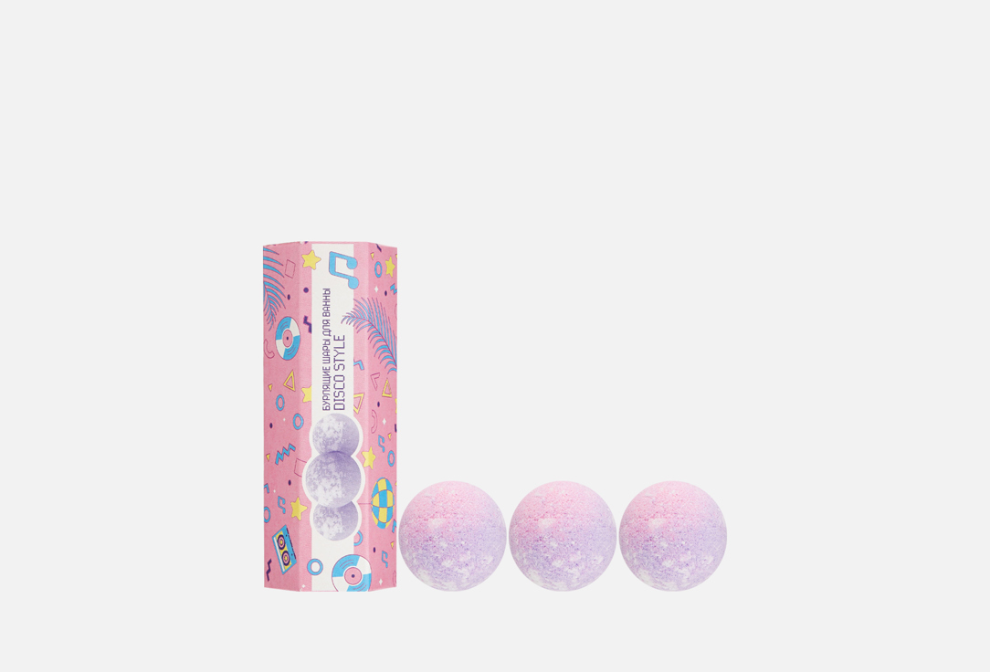 Подарочный набор Бурлящих шаров для ванны Café mimi Disco Style 