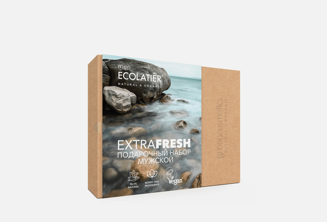 Подарочный набор ECOLATIER Extra Fresh for MEN 1 шт шампунь и гель для душа ecolatier men extra fresh 400 мл