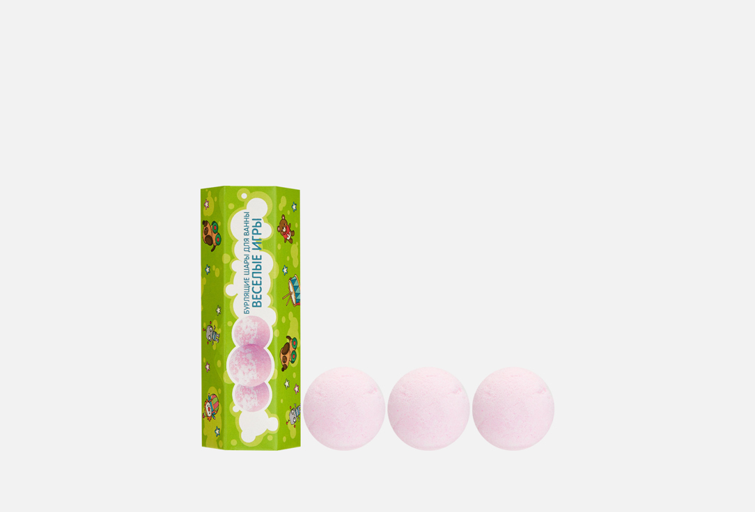 Подарочный набор Бурлящих шаров для ванны CAFÉ MIMI Весёлые игры
