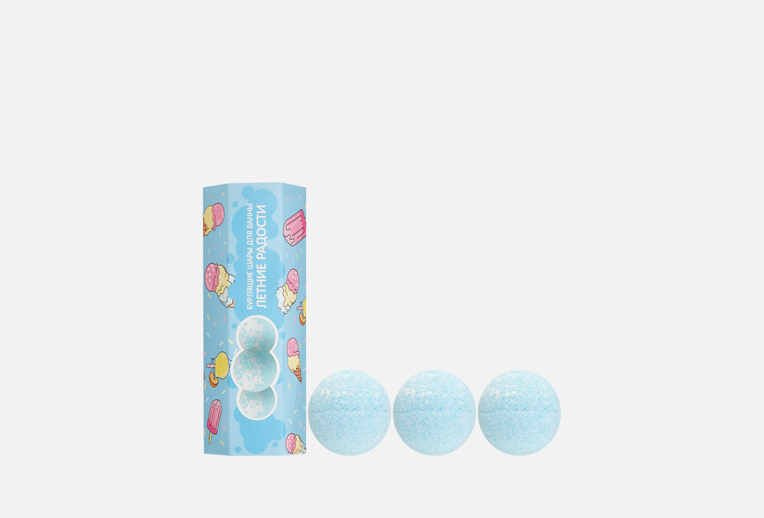 Подарочный набор Бурлящих шаров для ванны CAFÉ MIMI Летние радости подарочный набор минуты радости