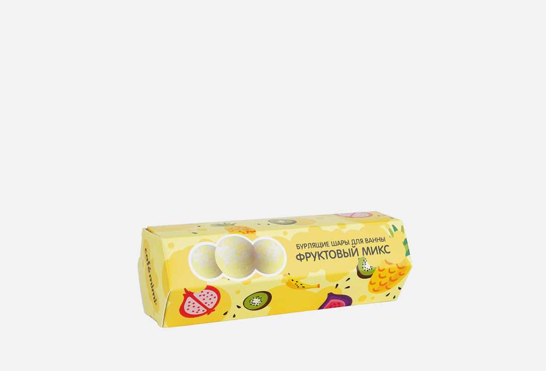 Подарочный набор Бурлящих шаров для ванны CAFÉ MIMI Фруктовый микс драже tictac 16г фруктовый микс