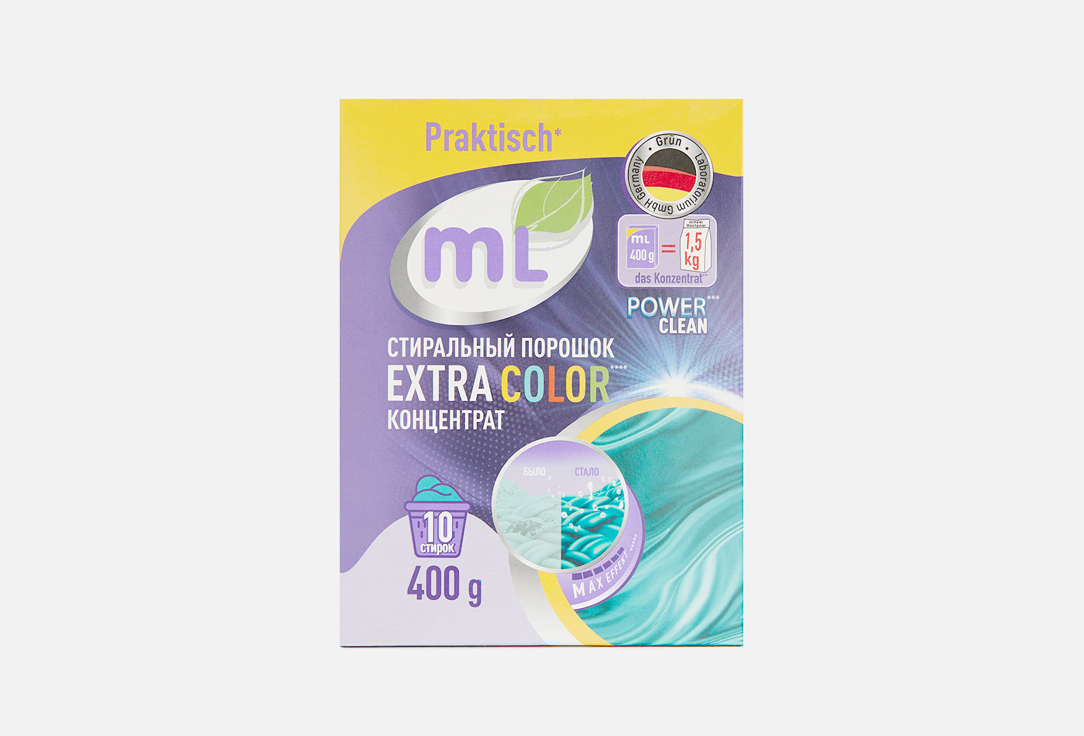 Стиральный порошок ML Extra color 400 г ml порошок стиральный ml extra color концентрат 2 4 кг