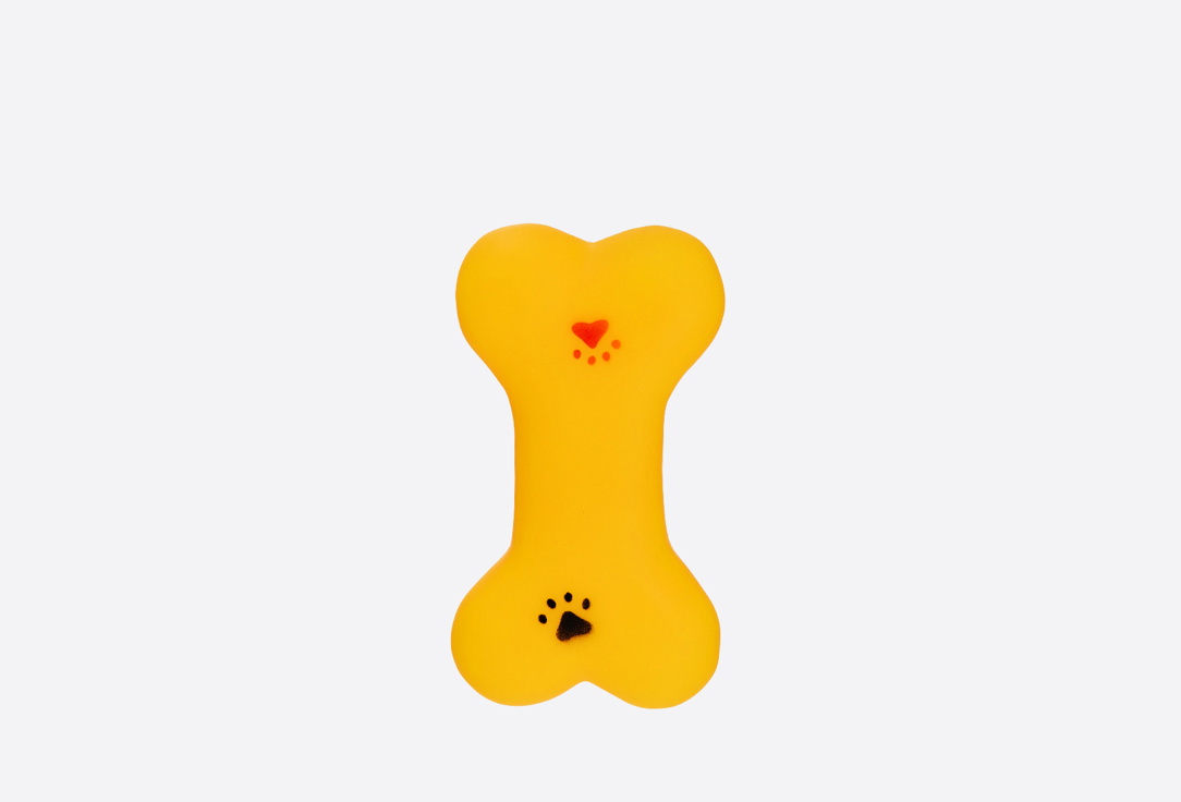 Игрушка для собак Пижон Косточка с лапками, пищащая 8,5 см 